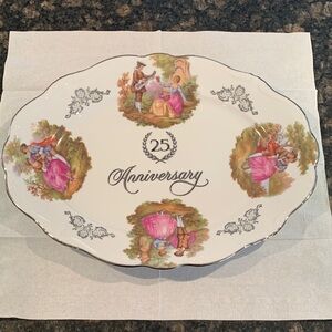 Gloria Fine Porcelain 25th Anniversary Plate West Germany Bayreuth Bavaria